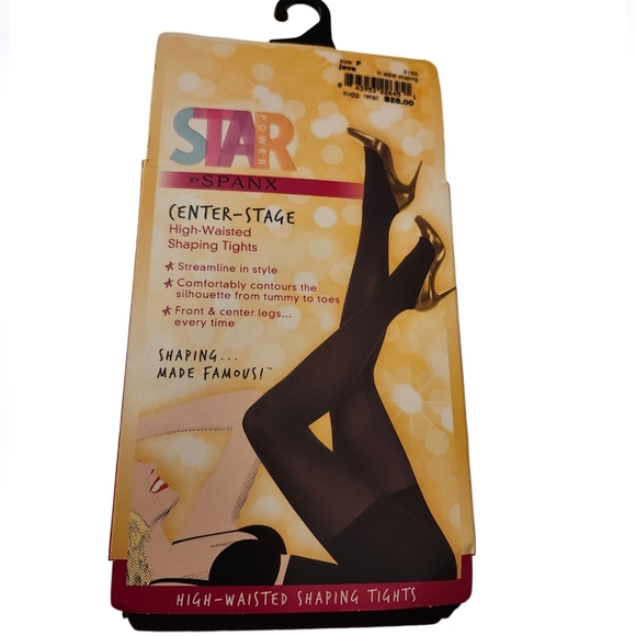 NWT Spanx Star Power Center Stage Shaping Tights Size F JAVA BROWN 2X - Picture 2 of 4